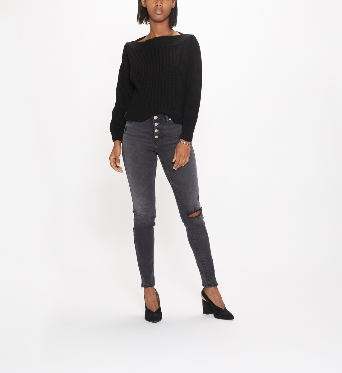 Robson High Rise Jegging Black | Silver Jeans