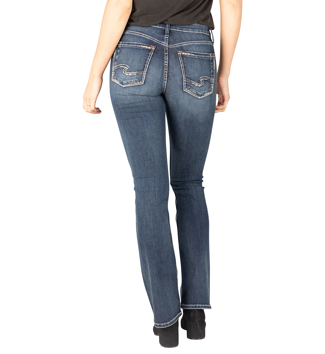 Avery High Rise Slim Bootcut Jeans - Silver Jeans US