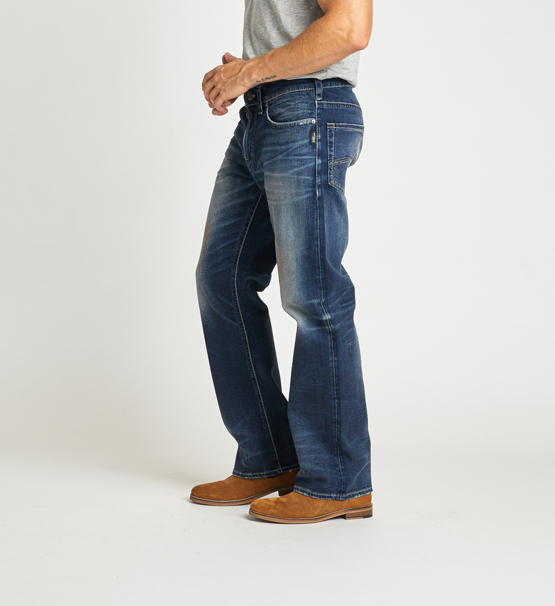 straight leg relaxed fit jeans