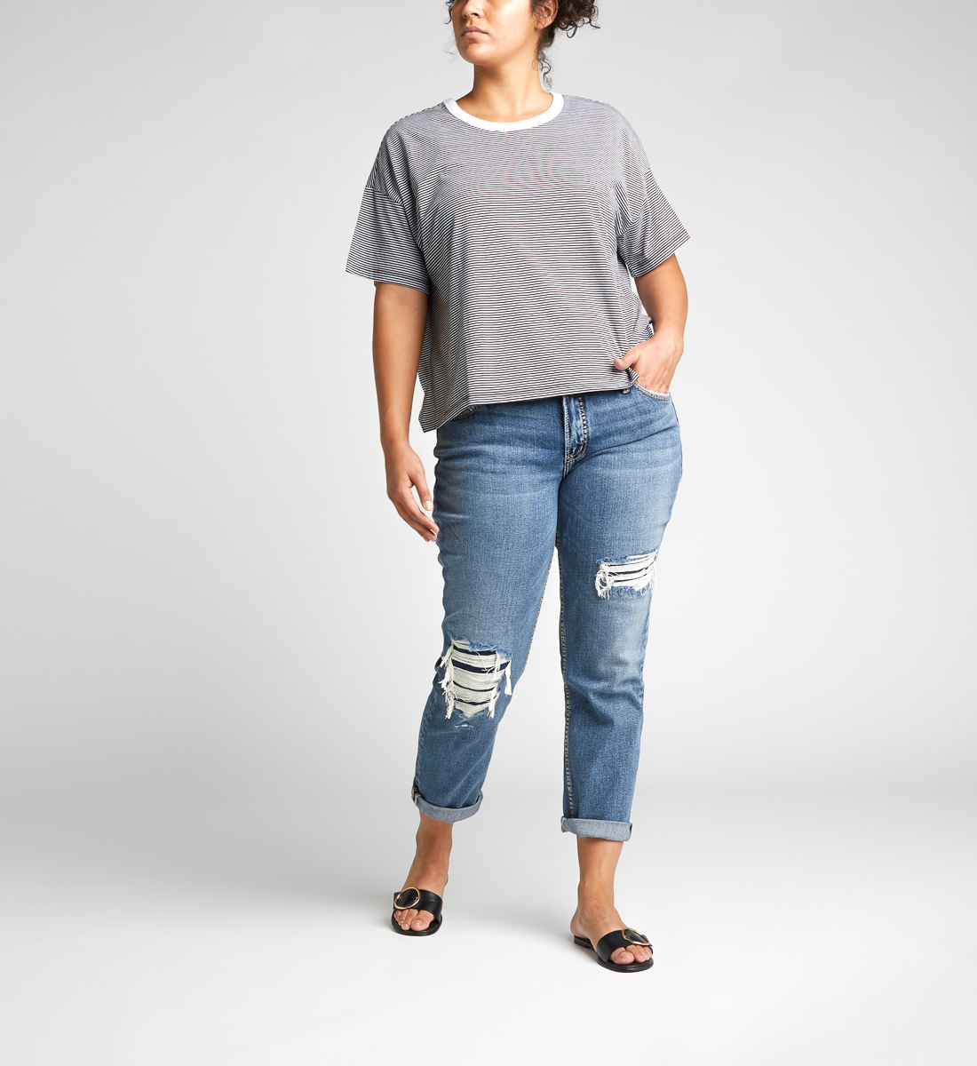 mid rise boyfriend jeans