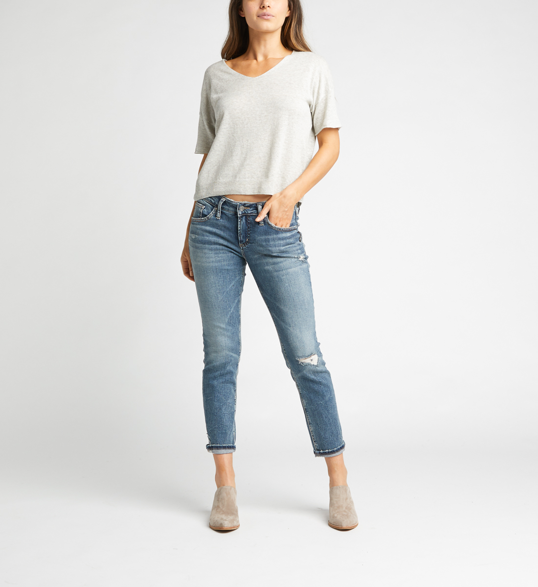 boyfriend high rise jeans