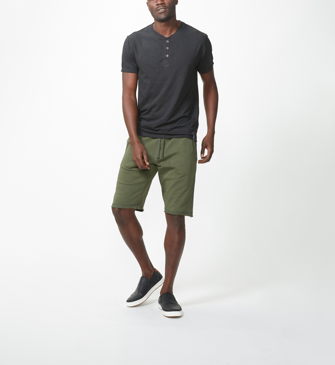 men's knit jogger shorts