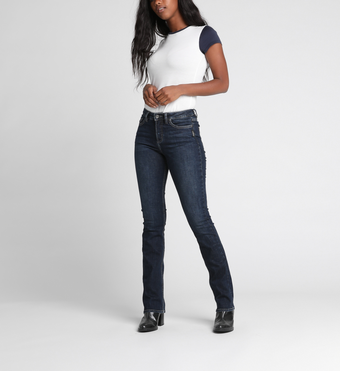 womens high rise bootcut jeans
