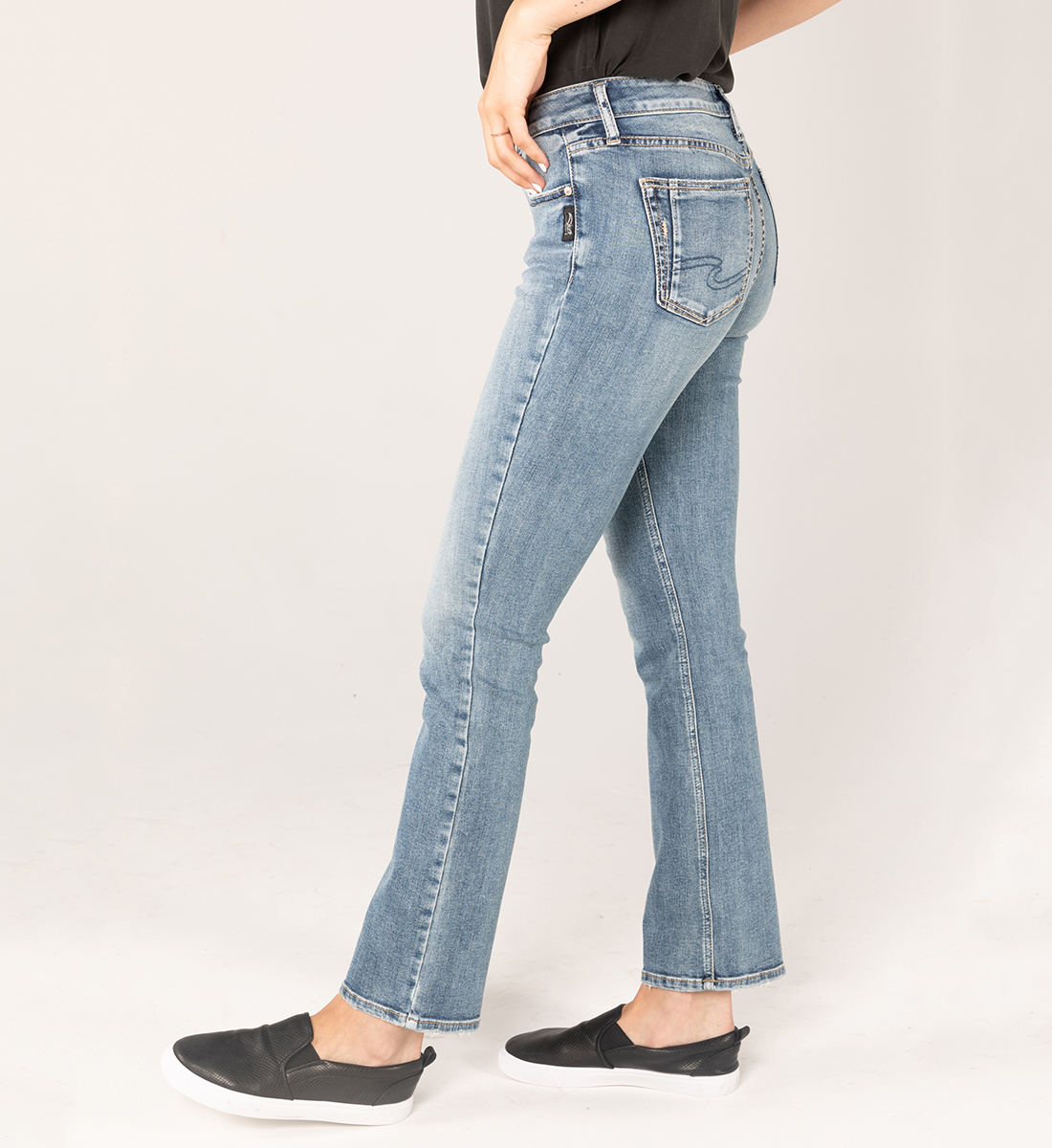 mid rise bootcut jeans