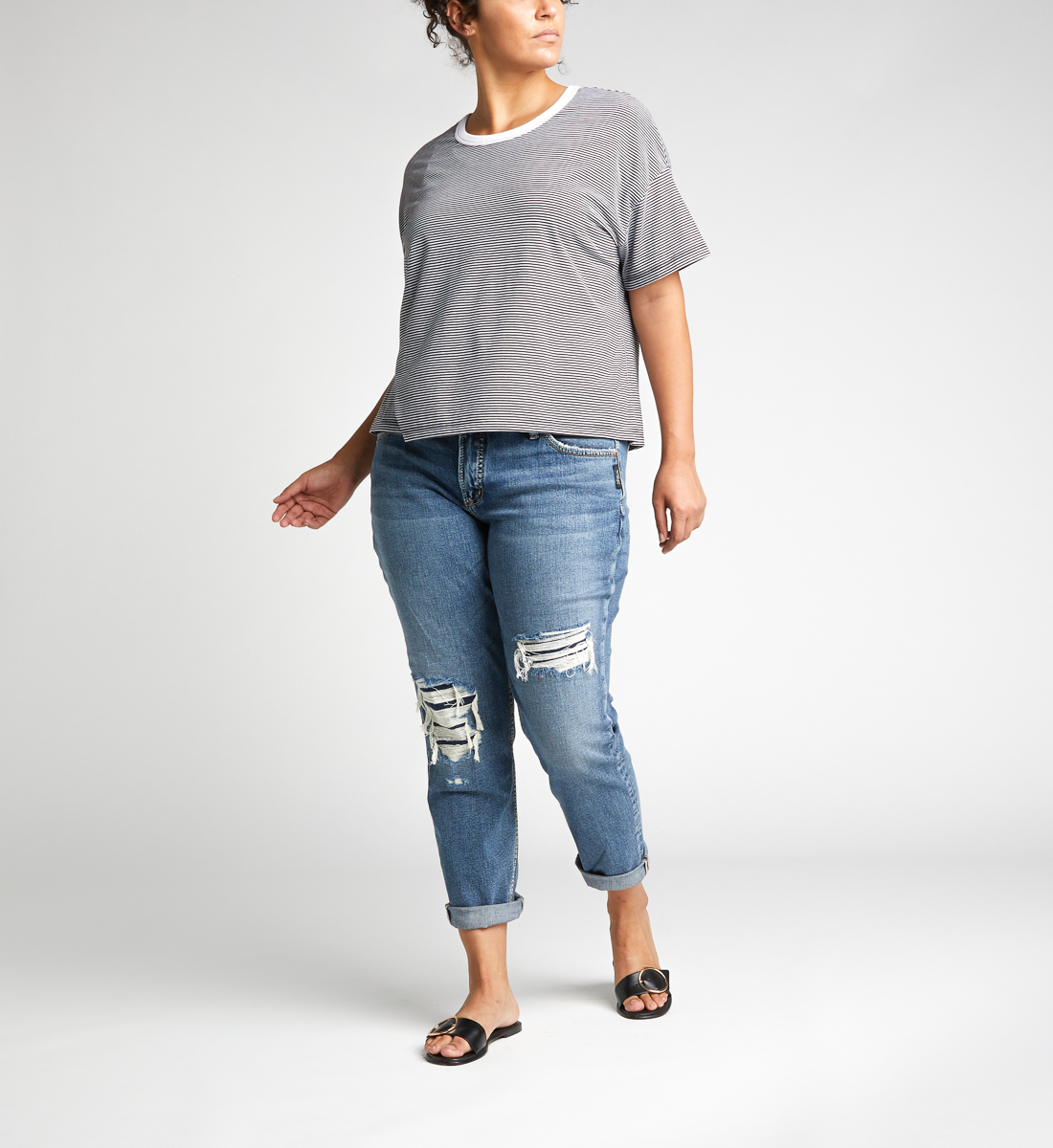 mid rise boyfriend jeans