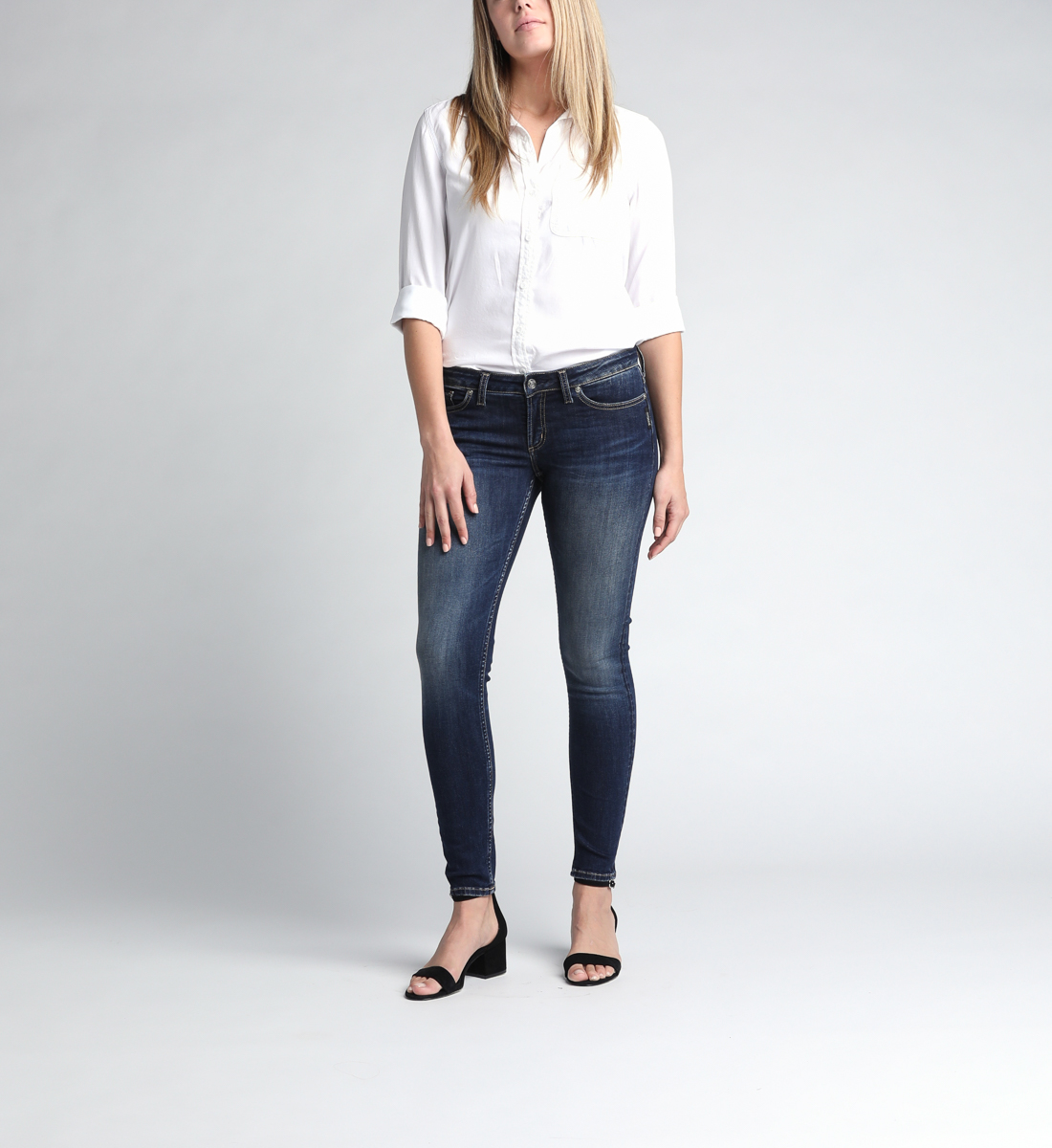 low rise skinny leg jeans