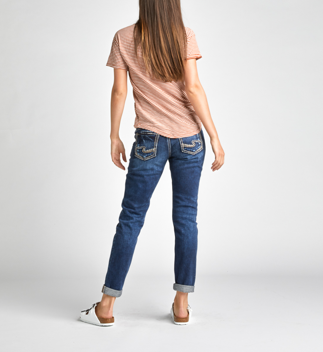 mid rise boyfriend jeans